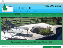 Tablet Screenshot of hubblelandscaping.com